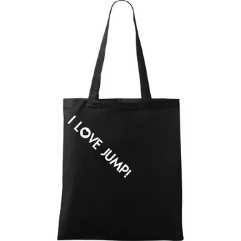 I love Jump! - Taška bavlněná - 42 x 38 cm ( Černá )