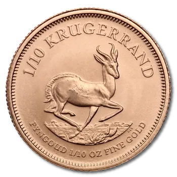 The South African Mint zlatá mince Krugerrand 1/10 Oz různé ročníky