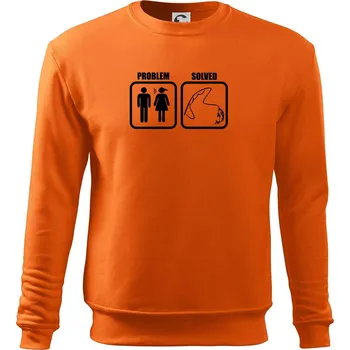 Pánská mikina Problém rybaření - Mikina Essential pánská - 3XL ( Oranžová )