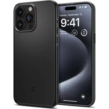 Pouzdro na mobilní telefon Pouzdro Spigen Thin Fit iPhone 15 Pro - Black