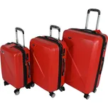 ZF SUITCASE Sada cestovních kufrů model 620 s expandérem barva červená červená