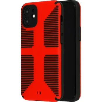 Pouzdro na mobilní telefon Pouzdro TEL PROTECT Grip Case Apple iPhone 12 - Červené