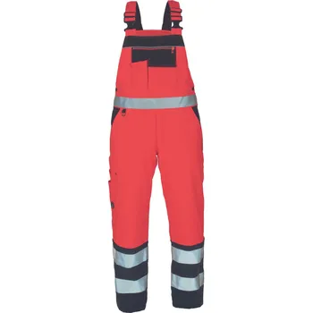 montérky Cerva Knoxfield Hvps Pánské zimní kalhoty HI-VIS 03530051 červená XS