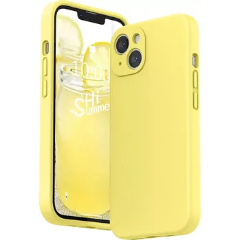 Pouzdro na mobilní telefon Pouzdro Vennus Silicone Lite iPhone 13 - Žluté