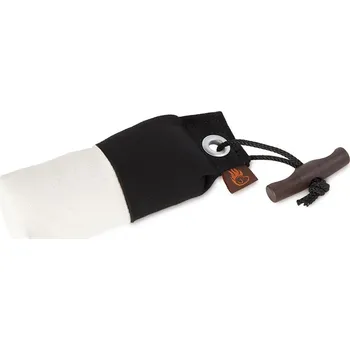 tréninková pomůcka pro psa Firedog Pocket dummy marking 150 g černý / bílý