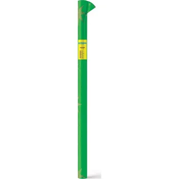 Krepový papír Krepový papír 50 x 200 cm, zelený se zlatými hvězdami