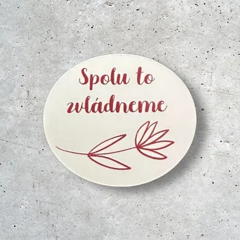 Dekorativní magnet Motivační magnetka na lednici - Spolu to zvládneme