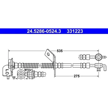 Brzdová hadice Brzdová hadice ATE 24.5286-0524.3