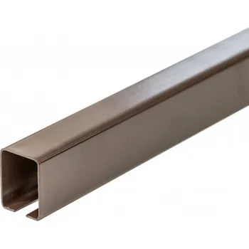 Plot Covernit Ocelový rýgl pro WPC plotovky RAL 8017 hnědá 40 x 30 x 2500 mm