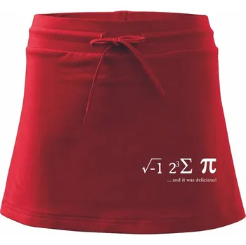 Dámská sukně And it was delicious - Sportovní sukně - two in one - S ( Červená )
