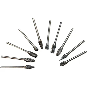 Fréza Wolfram Karbidové frézy 6mm sada 10ks