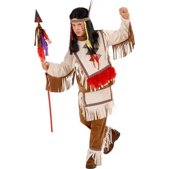 Karnevalový kostým Dětský kostým indián (kabát, kalhoty) - Pro věk 5-7 let