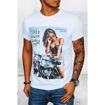 Pánské tričko Dstreet pánské triko RX5052 bílé