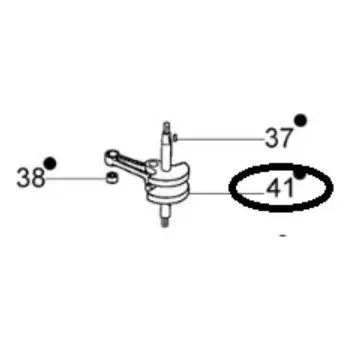 Motorová pila Kliková hřídel OleoMac MTL51 originál 375200099AR