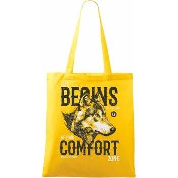 Wolf life - Taška bavlněná - 42 x 38 cm ( Žlutá )