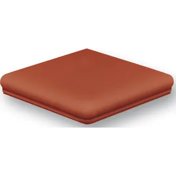 Dlažba Ströher Keraplatte Terra 215/9331 patrician red, schodovka roh, cihlová, 34,5 x 34,5 x 1,2 cm
