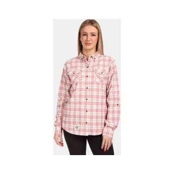 Dámská košile Kilpi FLANNY-W růžová 40; Růžová košile + DÁREK DLE VÝBĚRU!