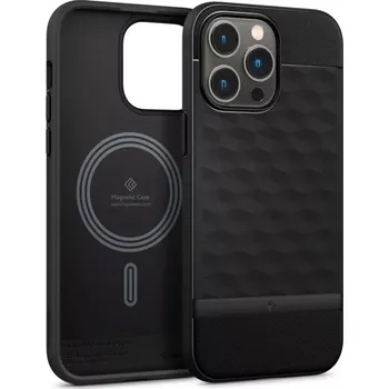 Pouzdro na mobilní telefon Pouzdro CASEOLOGY PARALLAX MAG MAGSAFE IPHONE 14 PRO MAX - Matte Black