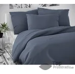 Saténové prodloužené povlečení LUXURY COLLECTION 140x220+70x90cm tmavě šedé