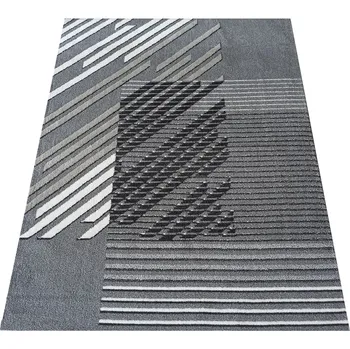 Koberec Moderní koberec Lara - dvojka - šedý Rozměr koberce: 80x150 cm