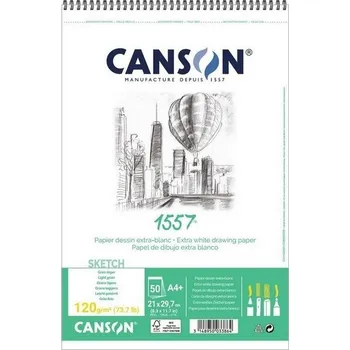 Výtvárné potřeby Skicář CANSON 1557 Sketch A4+, 50 listů 120g