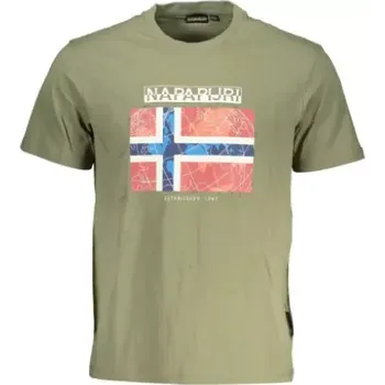 Pánské tričko Napapijri Guiro NP0A4H22 tričko zelené