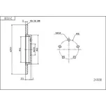 Brzdový kotouč HART 241 038