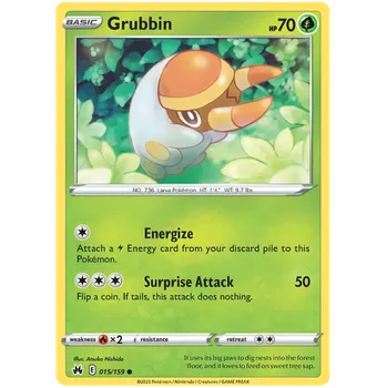 Sběratelská karetní hra Pokémon TCG Grubbin 015/159