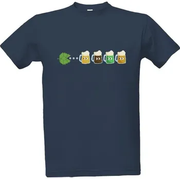 Pánská móda Tričko s potiskem beer pac man pánské