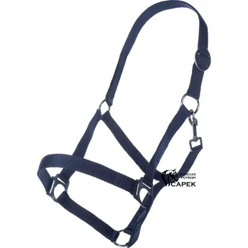 Vybavení pro koně Ohlávka HKM -CLASSIC- - Tmavě modrá - Pony