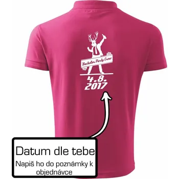 Pánská košile Bachelor Crew - Polokošile pánská Pique Polo 203 - XL ( Purpurová )