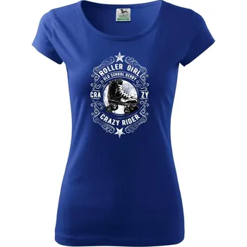 Dámské tričko Roller Girl - Dámské triko Pure - L ( Královská modrá )