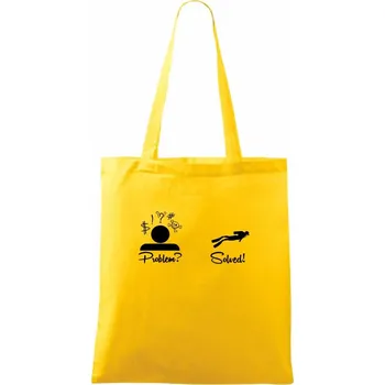 Problem solved - potápění - Taška bavlněná - 42 x 38 cm ( Žlutá )