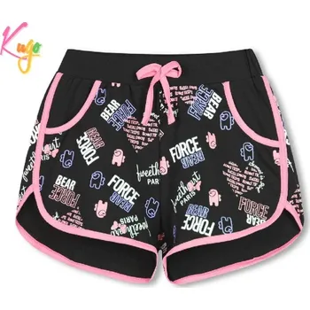 Dívčí kraťasy Dívčí kraťasy KUGO TM6210, černé s růžovou