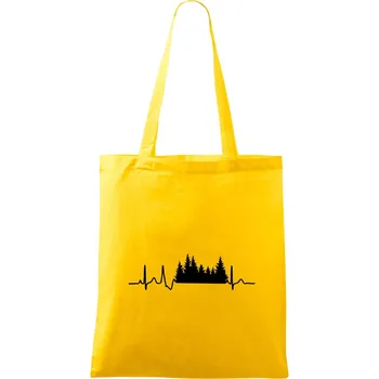 EKG les - Taška bavlněná - 42 x 38 cm ( Žlutá )
