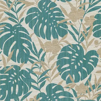 Tapeta Vliesová tapeta na zeď, Listy, monstera, orchidej, CE3109, Aurora 2022, Grandeco