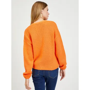 Dámský svetr Orsay Oranžový dámský kardigan - Dámské Orsay oranžová 2226180
