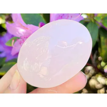 Přírodní kámen Masážní mýdlo kalcit růžový z Pákistánu 109g