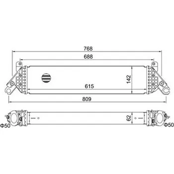 Chladič motoru Chladič turba HART 621 267