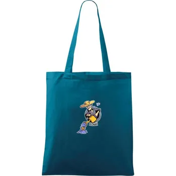 Znamení komiks vodnář - Taška bavlněná - 42 x 38 cm ( Petrolejová )