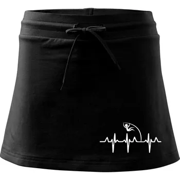 Dámská sukně EKG skok o tyči - Sportovní sukně - two in one - L ( Černá )