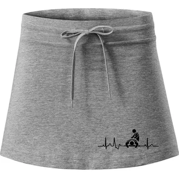 Dámské oblečení EKG masáž - Sportovní sukně - two in one - S ( Tmavě šedý melír )