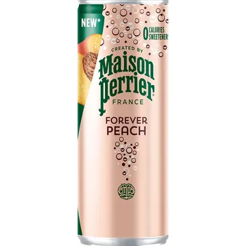 Voda Minerální Voda Perrier 0,25l plech peach slim can