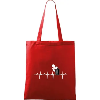 EKG udírna - Taška bavlněná - 42 x 38 cm ( Červená )