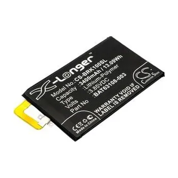 Baterie pro mobilní telefon Baterie pro Blackberry Dtek70, 3400 mAh, Cameron Sino CS-BRK100SL