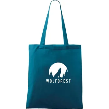 Wolforest - Taška bavlněná - 42 x 38 cm ( Petrolejová )