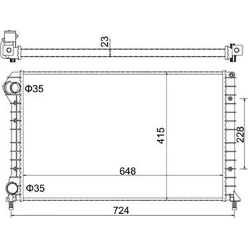 Chladič motoru Chladič, chlazení motoru HART 604 940