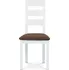 Jídelní židle Autronic BC-2603 BK bílá/buk