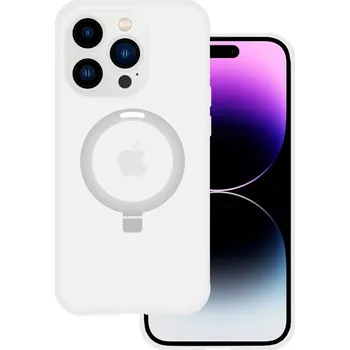 Pouzdro na mobilní telefon Pouzdro Tel Protect Magical MagSafe Stand Case iPhone 15 Plus - Stříbrné