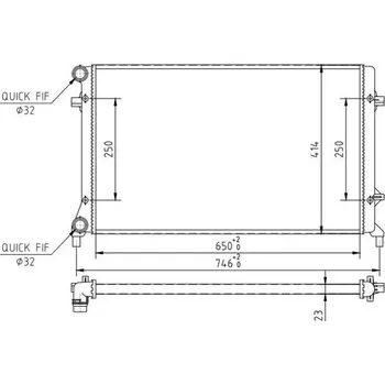Chladič motoru Chladič, chlazení motoru HART 608 017